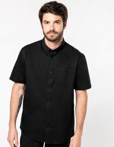 Chemise coton manches courtes Homme