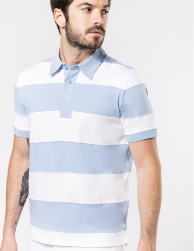 Polo rugby rayé Homme