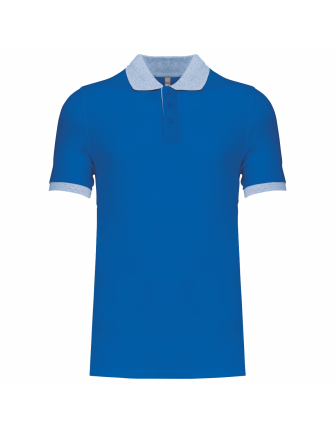 Polo piqué bicolore 2