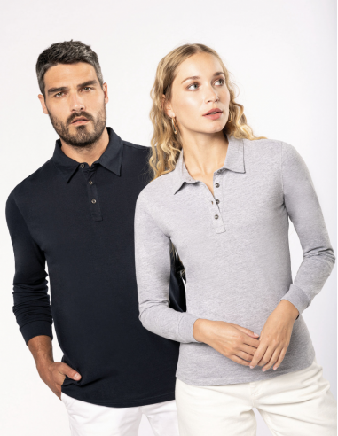 Polo jersey manches longues