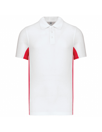Polo bicolore manches... 2