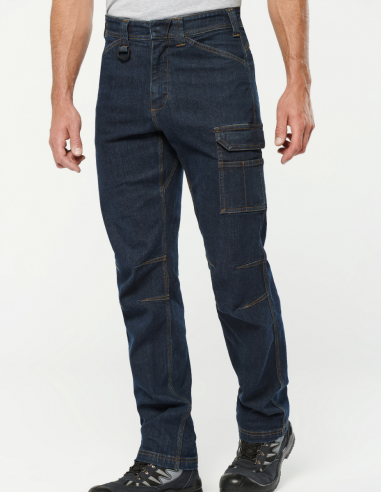 Pantalon denim multipoches Homme