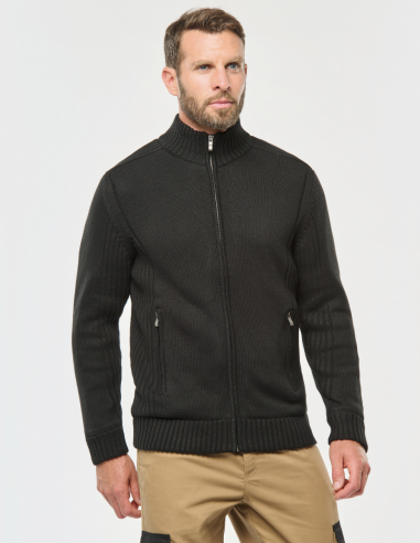 Cardigan doublé polaire Homme