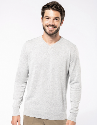 Pull col en V écoresponsable Homme