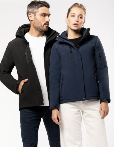 Parka softshell doublée capuche