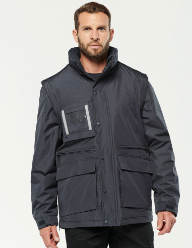 Parka workwear manches amovibles Homme
