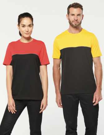T-shirt bicolore...
