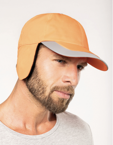 Casquette hiver fluorescente