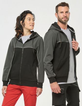 Veste molleton bicolore...