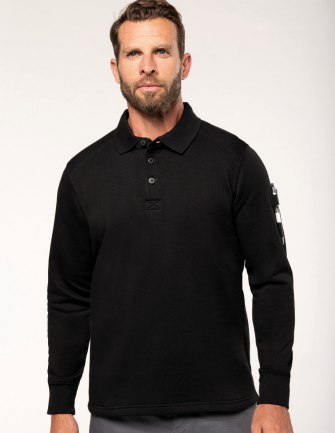 Sweat-shirt col polo Homme