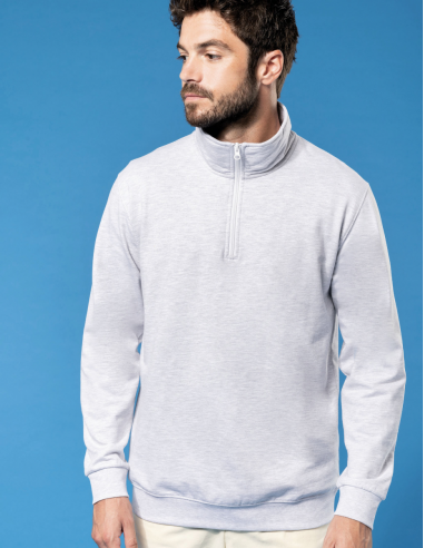 Sweat-shirt col zippé Homme