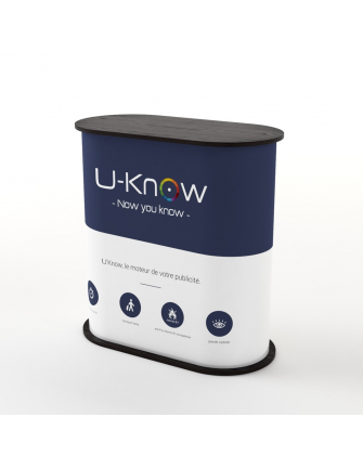 Comptoir d'accueil oval 2