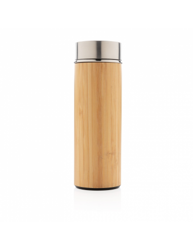 Bouteille Thermique En Bambou Pour Enfant – Gourde Isotherme Inox – Bureau Ou école