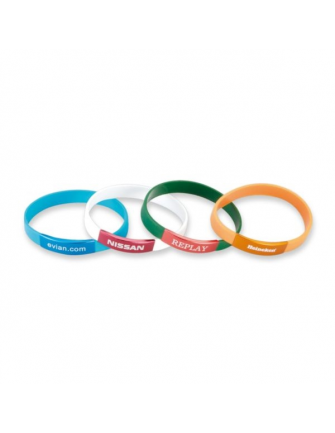 Bracelet silicone plaque alu 2