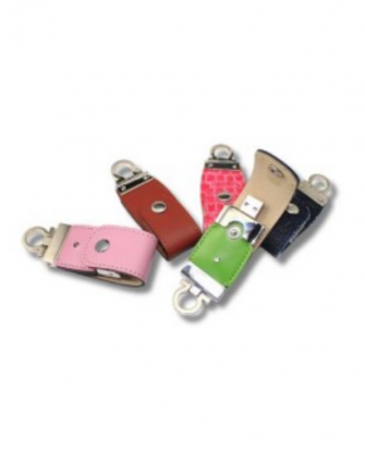 Clé USB cuir pression 2