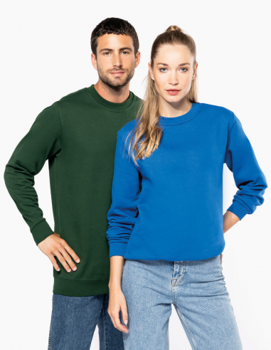 Sweat-shirt recyclé col rond Unisexe