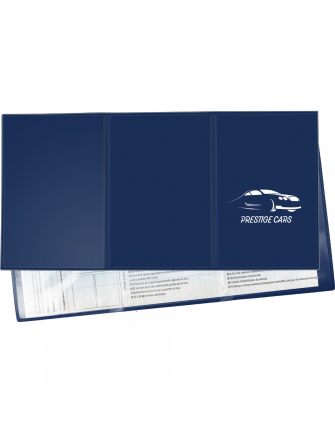 Porte carte grise 3 volets...