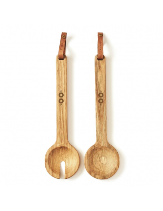 Couverts de service en chêne 2