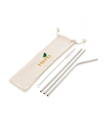 Set de pailles en acier...