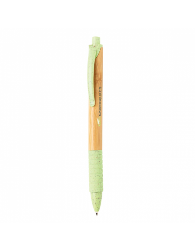 Stylo en bambou et fibre de paille