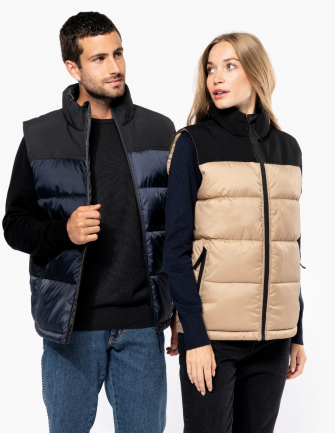 Bodywarmer matelassé bi-ton...
