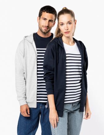 Sweat-shirt recyclé zippé...