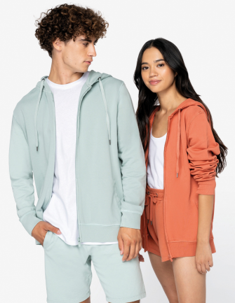 Sweat-shirt zippé à capuche...