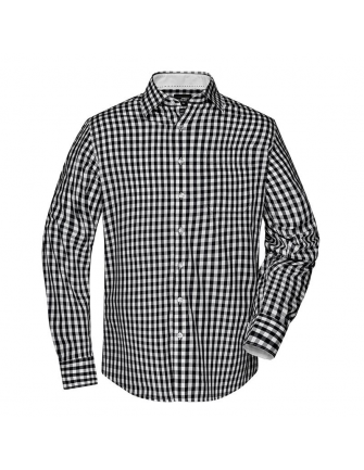 Chemise à carreaux manches...