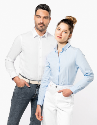 Chemise coton et élasthanne