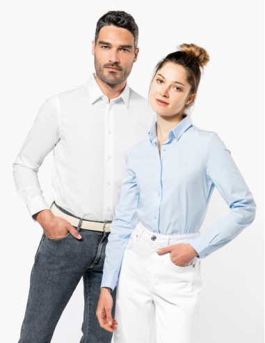 Chemise coton et élasthanne