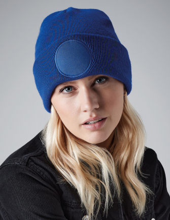 Bonnet revers patch rond 2