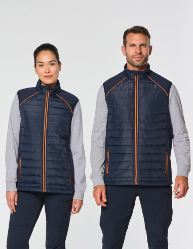 Bodywarmer bi-matière Unisexe