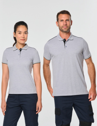 Polo contrasté manches courtes