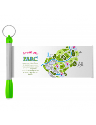 Porte-clés lampe et bannière