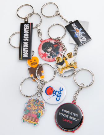 Porte-clés quadri aluminium