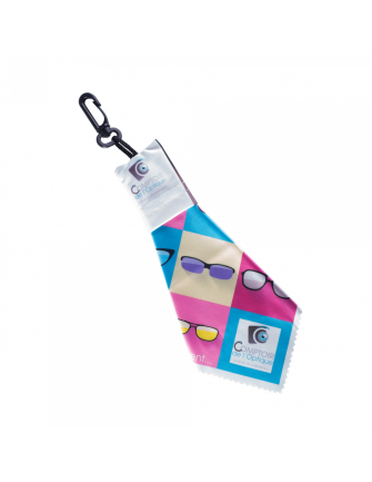 Porte-clés lingette microfibre