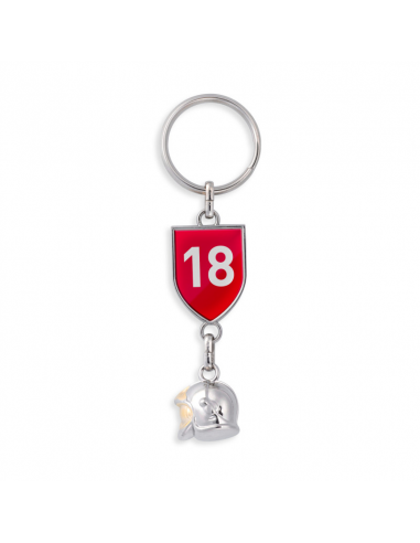Porte-clés casque pompier