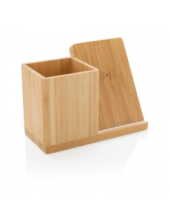 Chargeur sans fil 10W bambou 2