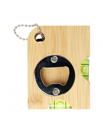 Décapsuleur bambou avec niveau 2