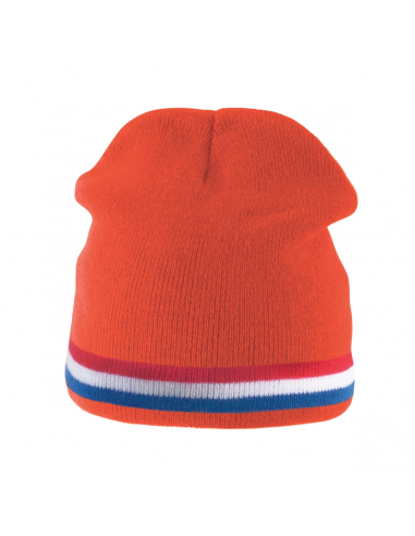 Bonnet bande bicolore