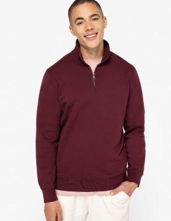 Sweat-shirt à col montant...