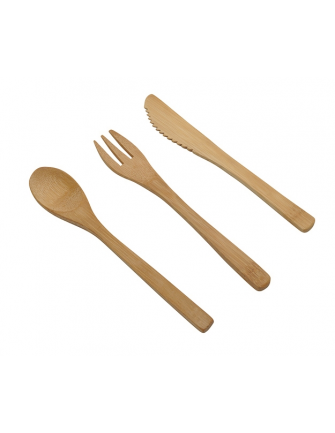 Set de 3 couverts en bambou 2