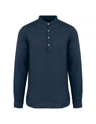 Chemise col mao lin Homme 2