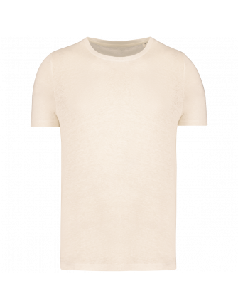 T-shirt en lin col rond 2