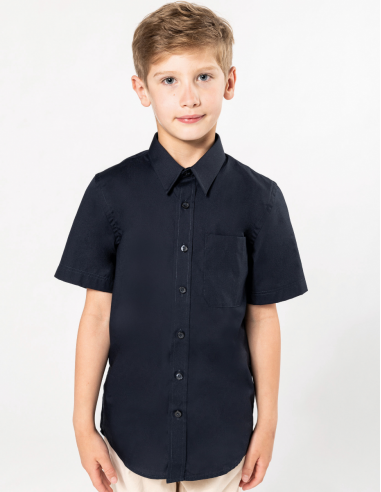Chemise popeline manches courtes Enfant