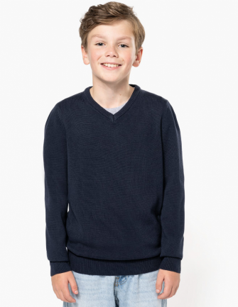 Pull col V Enfant