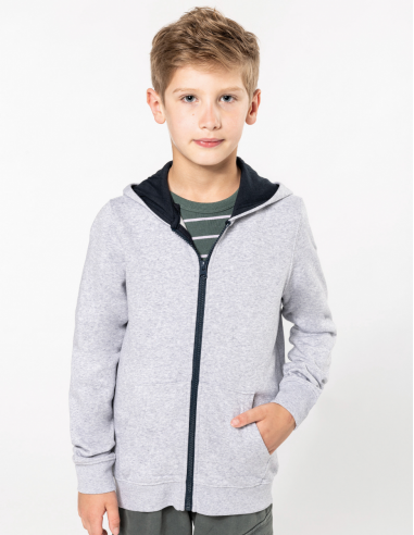 Sweat-shirt zippé capuche Enfant